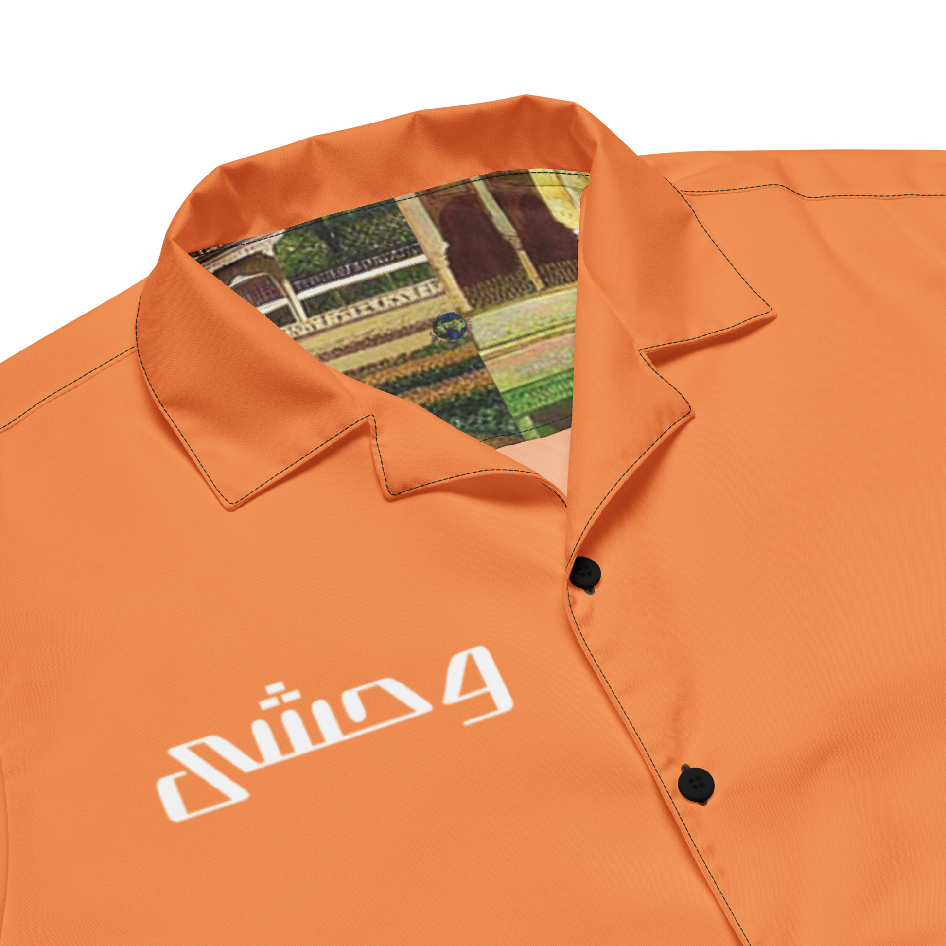 FLSTN Orange Button Up