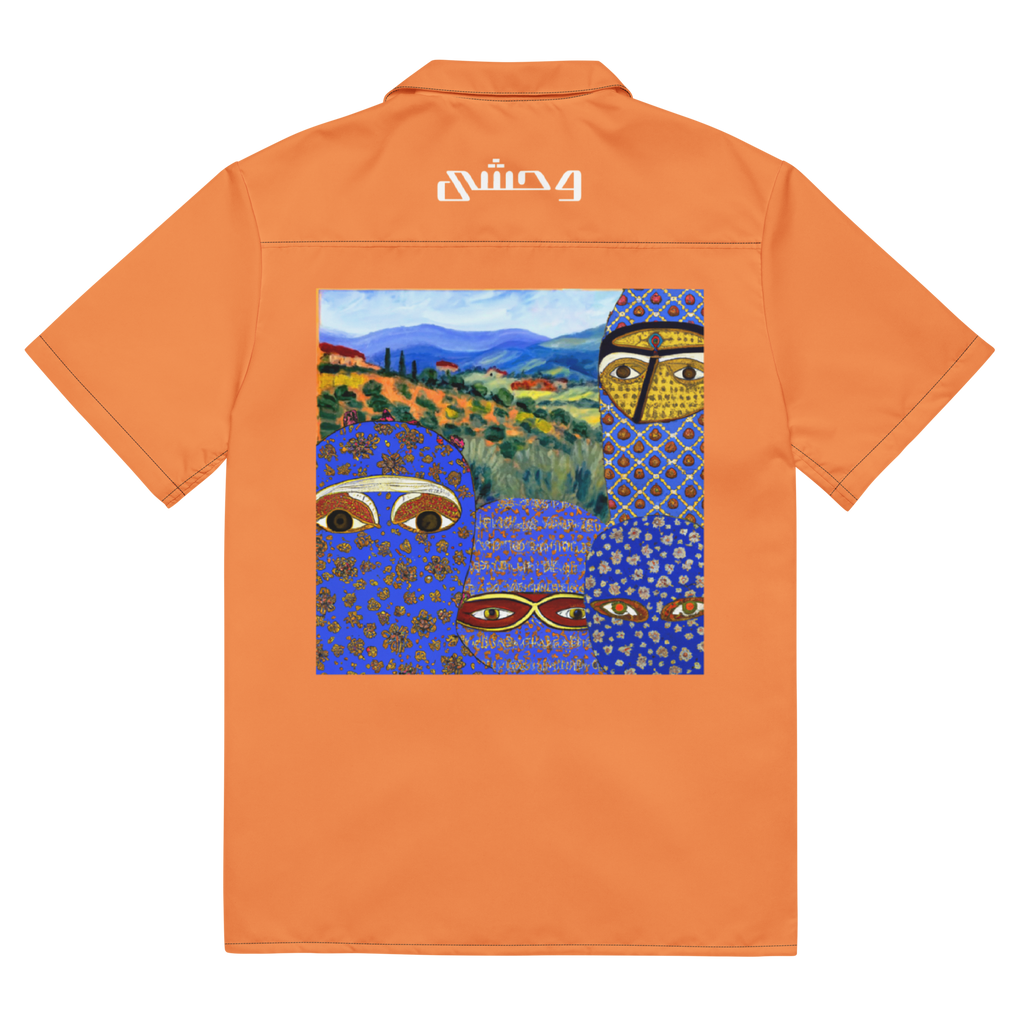 FLSTN Orange Button Up