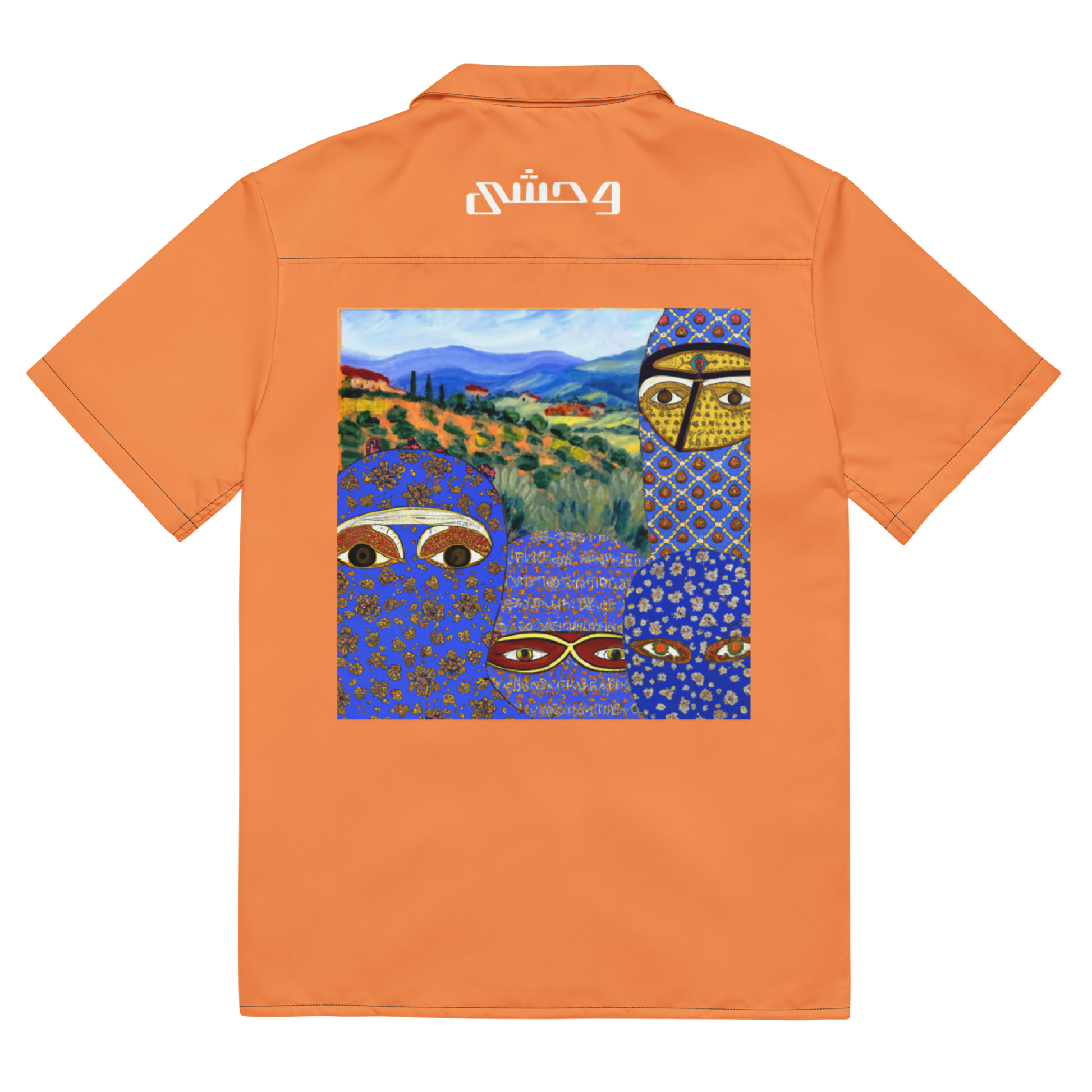 FLSTN Orange Button Up