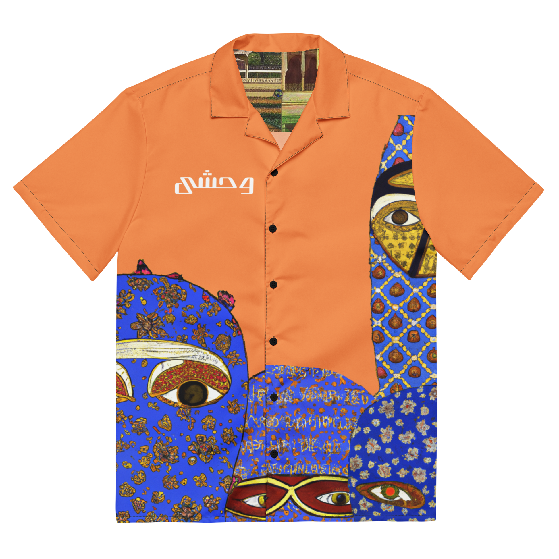 FLSTN Orange Button Up