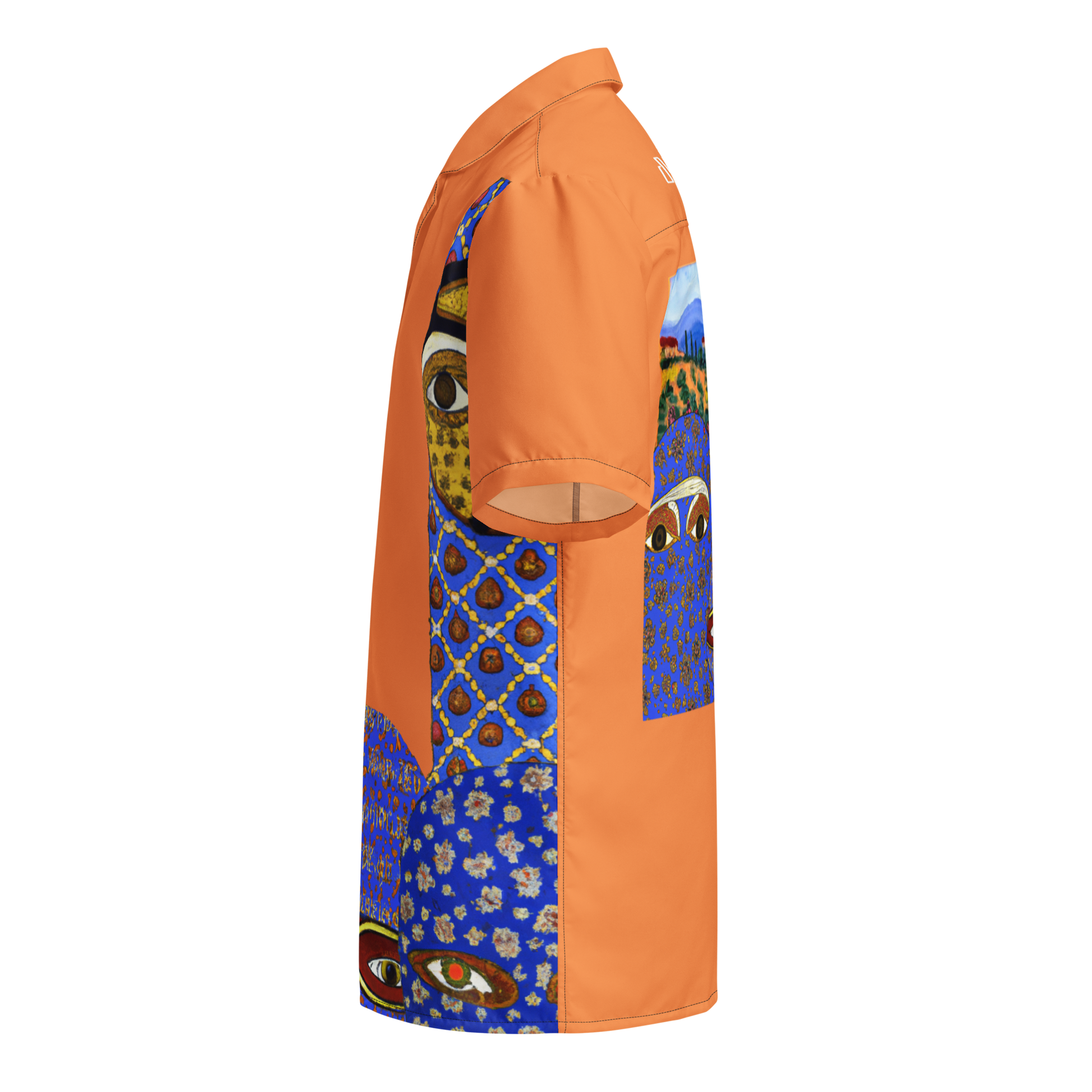 FLSTN Orange Button Up