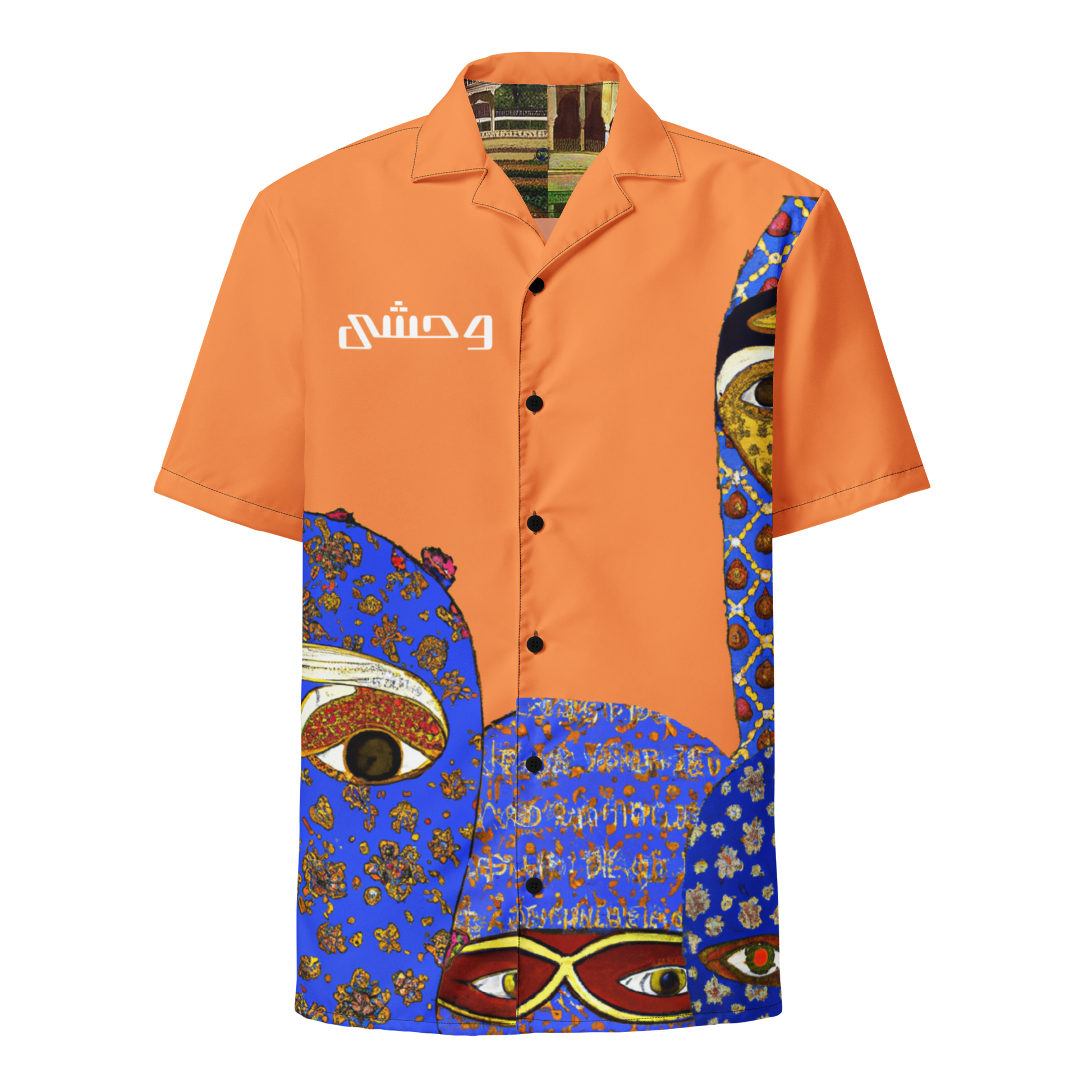 FLSTN Orange Button Up